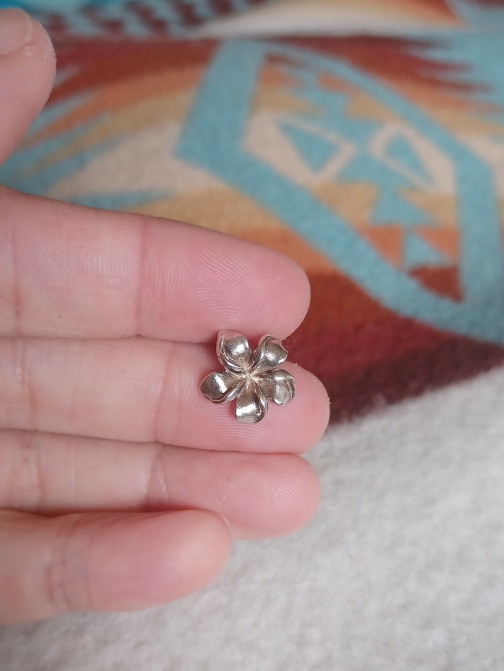 Sterling Silver Plumeria Pendant